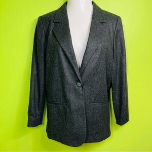 VINTAGE SAG HARBOR WOOL SINGLE BUTTON LONG SLEEVE BLAZER SIZE 10 petite